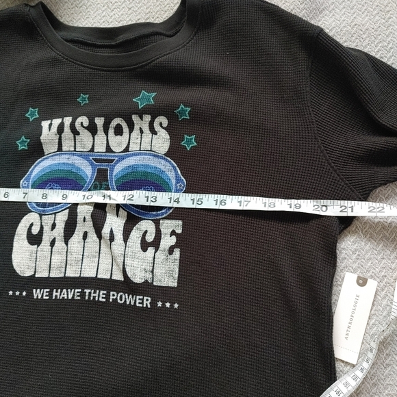 Anthropologie Graphic Waffle Tee Size S - Picture 7 of 8